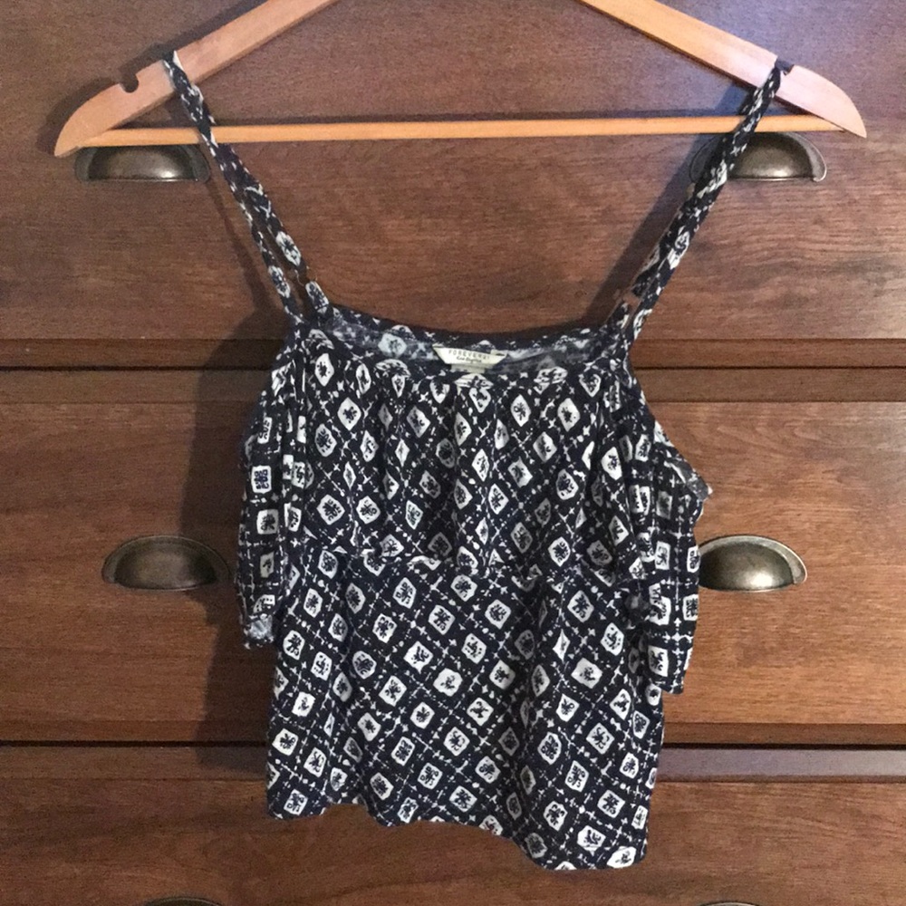 Forever 21 Navy Blue Crop Top w/ Straps